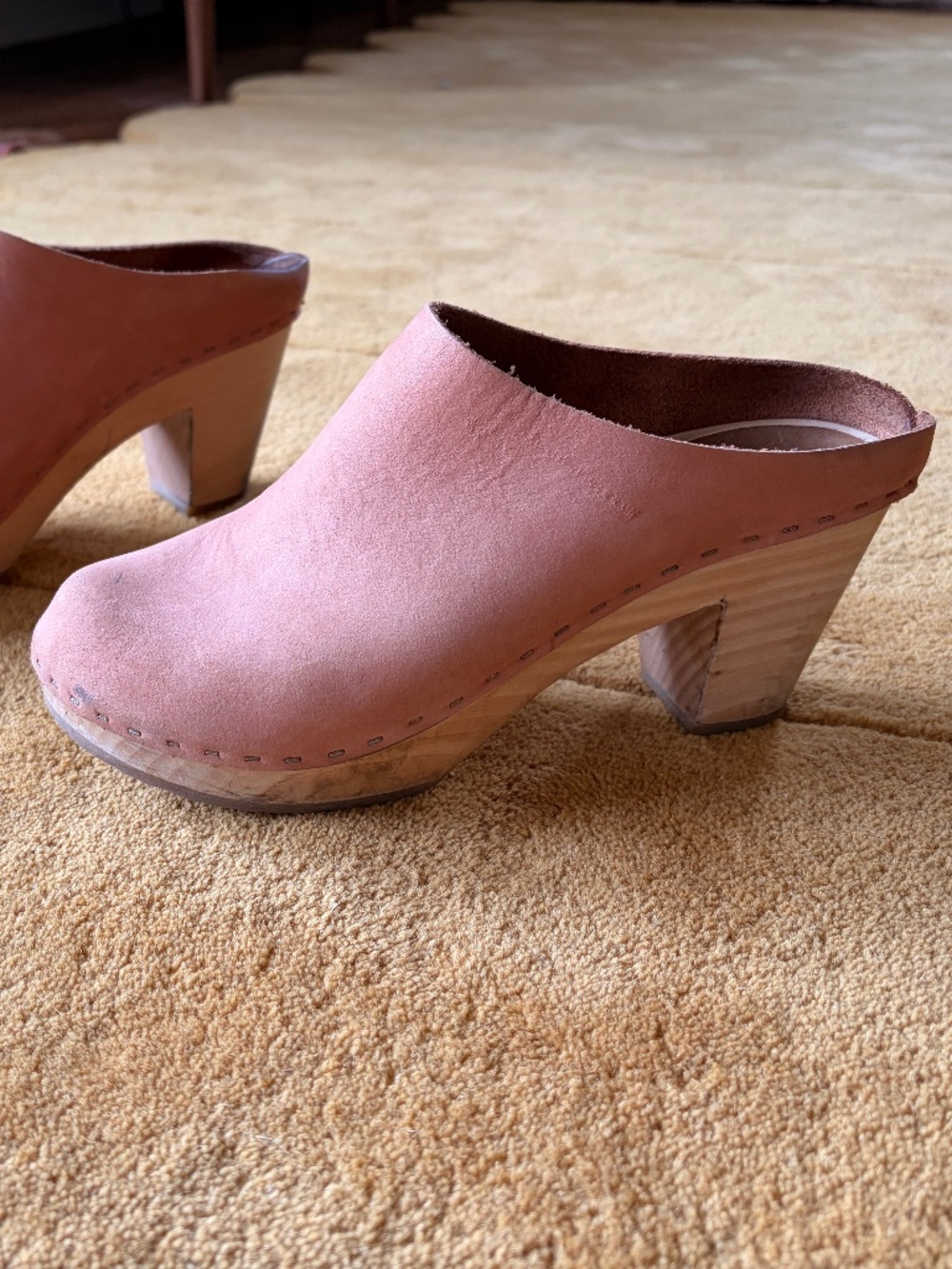 BRYR Chloe Closed Toe Clog Clay nubuck / 8-8 1/2 US (38) / High heel